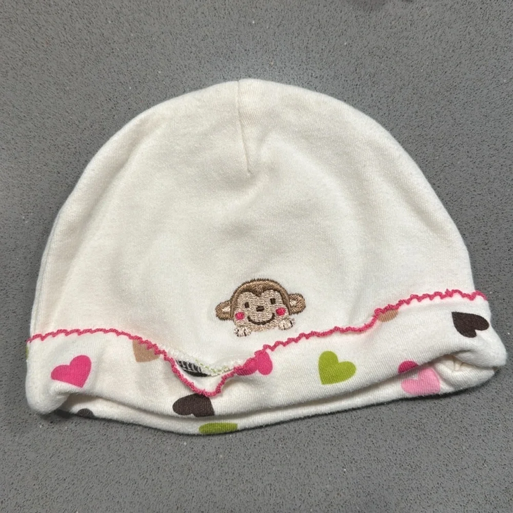 BUNDLE-3 baby hats | 0-3 mths | As pictured